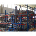 Warehouse Mobile Ladder Platform Metal Portable Stairs with Handrail